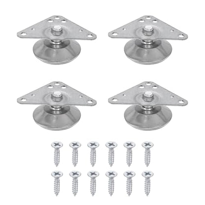 uxcell 4pcs Furniture Leveling Feet Adjustable Metal Feet (26x11x39mm) - size: 26 x 11 x 39mm