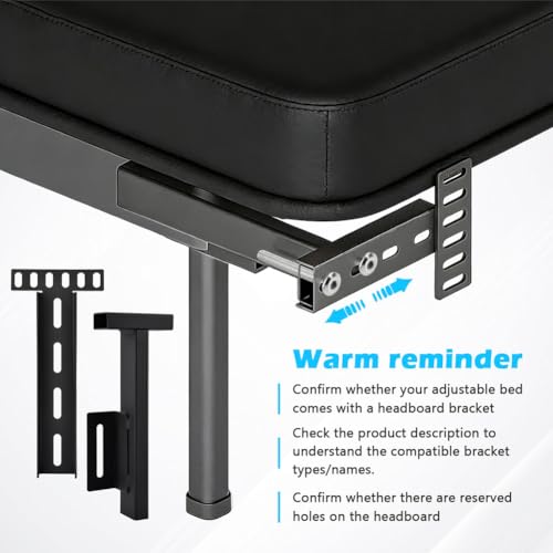 Adjustable Headboard Brackets 2Pk, with Footboard Extension Kit