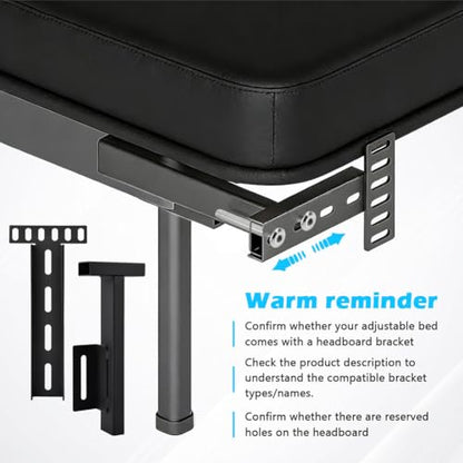 Adjustable Headboard Brackets 2Pk, with Footboard Extension Kit