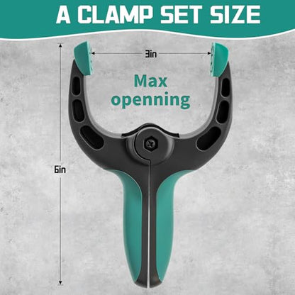 GRENPRO 8-Pack Bar Clamps for Woodworking, 12" and 6" Bar Clamps
