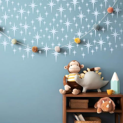 6 Pcs DIY Reusable Star Pattern Painting Stencils Set PET Plastic Painting Templates for Wall Wood Craft Canvas Fabric Home Decor - size: 6 X 8 inches