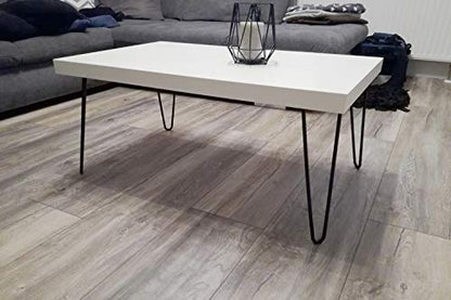 12 Inch Hairpin Legs 3/8" Dia 2 Rods, Black Furniture Table Feet 4pcs - color: Black, size: 12 Inch