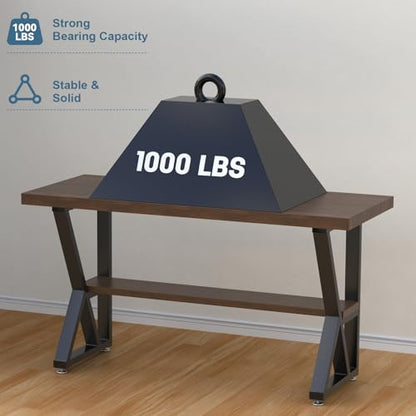 Metal Table Legs 28 Inch with Protector Adjustable Feet 1000LB Capacity