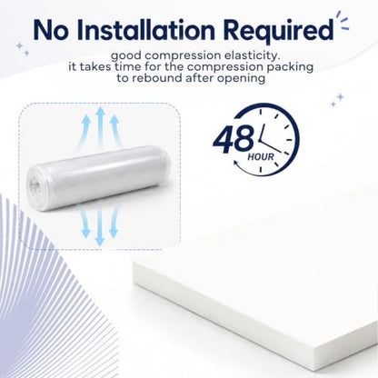 Upholstery Foam 1x24x72 in, High Density Cushion Replacement for Couch