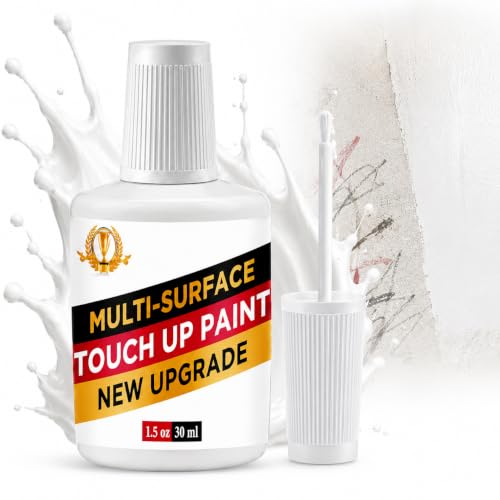 White Touch Up Paint, White Paint Pen for Multi Surface, Semi-Gloss, 1.05Oz