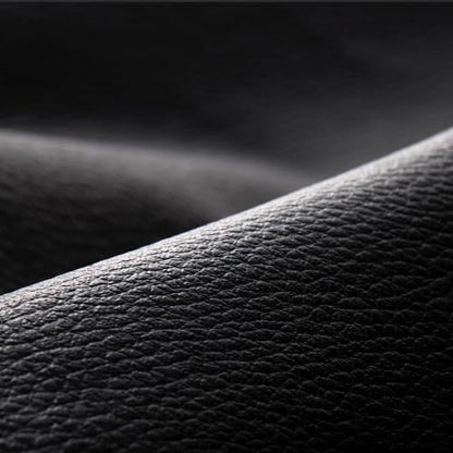 Marine Vinyl Fabric, Upholstery Faux Leather, Outdoor Boat Automotive, DIY and Crafting Pleather - Cut by The Yard (Black) - color: Black, size: Cut By The Yard
