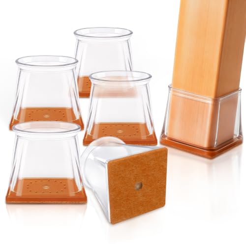24 Pack Chair Leg Floor Protectors, Chair Leg Caps Square M - size: Square M
