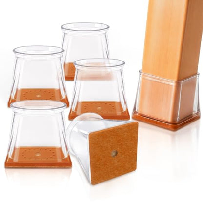 24 Pack Chair Leg Floor Protectors, Chair Leg Caps Square M - size: Square M