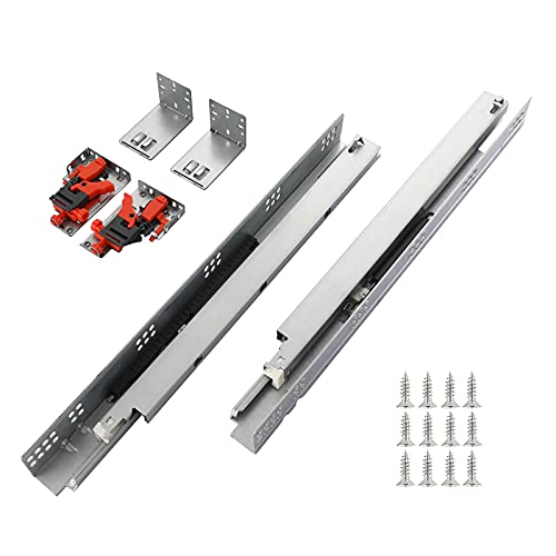 6 Pairs 21 Inch Undermount Soft Close Drawer Slides - size: 21inch