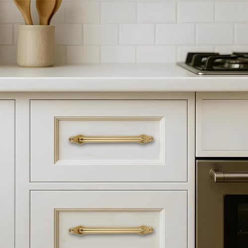 khtumeware 5 Pack 5 Inch Hole Center Champagen Bronze Cabinet Pull with Backplate Solid Heavy Duty Handles with Backplate Cabinet Pulls for Drawer Kitchen Improvement Hardware - color: Champagen Bronze, size: 5 Inch Hole Center