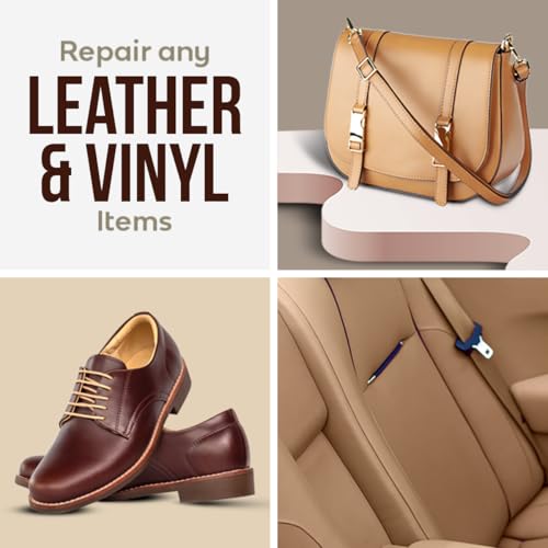 Blend It On XL Brown Mix Vinyl and Leather Repair Kit - Now with 6 Ounces for Furniture, Jacket, Sofa, Car Seat, Boots, Easy Instructions to Match Colors, No Mixing Chart Needed (Brown Mix) - color: Brown Mix