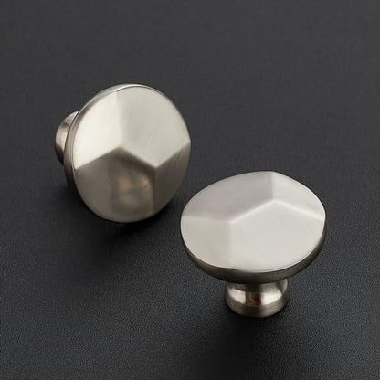 Ravinte Brushed Nickel Round Cabinet Hardware Knobs,Zinc Knobs,25 Pack - color: Brushed Nickel