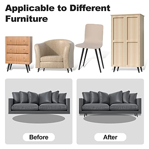 FIVEPEARS 4 PCS 4 Inch Heavy Duty Matte Black Metal Slant Angled Tapered Legs Set for Furniture, Mid Century Modern Style Feets for Coffee Table Couch Sofa Cabinet Chair Dresser Bed Desk Credenza - size: 4 Inch (100mm)