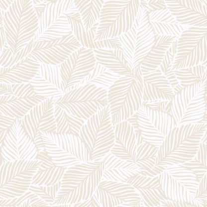 Dimoon Peel and Stick Wallpaper Beige Geometric Contact Paper for Bathroom Kitchen Striped Botanical Stick on Wall Paper Leaf Boho Removable Wallpaper Renter Friendly Vinyl Waterproof 17.3''x197'' - color: Beige and White, size: 17.3" x 197"
