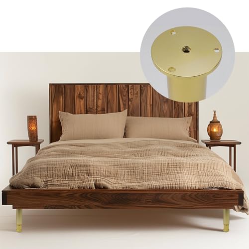 4 Pcs Gold Straight Furniture Legs Replacement - color: Gold, size: 8 inch