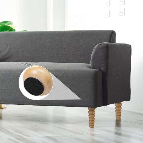 4 Pack Wood Bun Feet 8 Inch, Natural Dresser Legs for Sofa Cabinet - color: Natural, size: 8 Inch