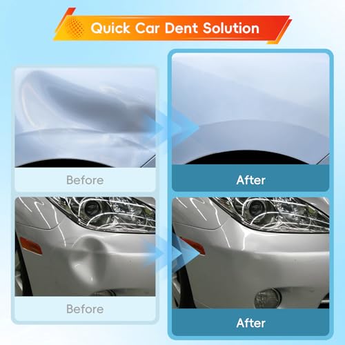 3 Pack Car Dent Puller, Suction Cup Dent Remover Tool Vehicle Body Repair Kit Handle Lifter for Car Body, Doors, Glass, Objects Moving and Tiles Lifting (3PCS Dent Puller with Gloves Cloth)