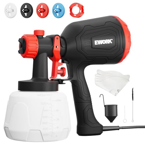 EWORK 1000W Electric Paint Sprayer for House Painting