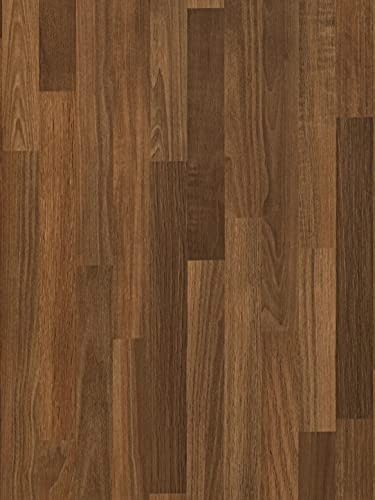 MelunMer Wood Peel and Stick Wallpaper Dark Brown Removable15.7” ×197” - color: Dark Brown, size: 15.7" x 197"