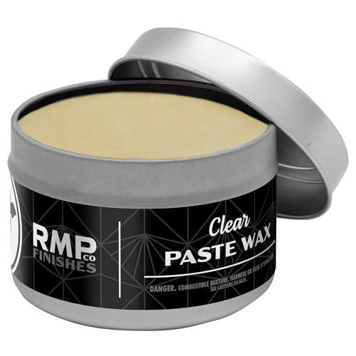 RMP Finishes Paste Wax for Wood Finishing, Use Over Milk Paint, Furniture, Kitchen Cabinets, and Tabletops, Clear, 4 oz. - color: Clear, size: 4 Ounce (Pack of 1)