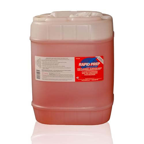 Rapid Prep Surface Cleaner 640 oz (5 Gallon) | Safe Water Based solution Removes Wax, Grease, Oil & Silicone | Non-Flammable Formula, Metals, Sign Materials & Glass Before Vinyl Application - size: 640 Fl Oz (Pack of 1)