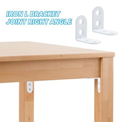 Coshar 20 Pcs Small Right Angle Bracket Corner Brace L Shape Shelf Bracket - size: 1.1"x1.1"x0.71"
