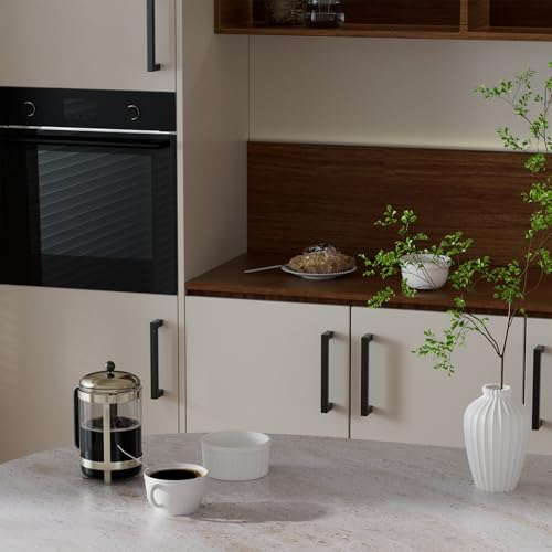Haidms Black Cabinet Handles 4 Inch Matte Black Cabinet Handles 30 Pack - color: Black, size: 4 Inch Hole Center