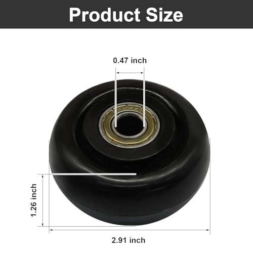 3 Inch Black Heavy Duty Caster Wheels, 4 Pack - style: Black-3Inch
