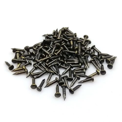 Small Nails, BLUELEC 200PCS Wooden Nail for Household Decoration, String Art & DIY Crafts (1×8mm/0.04×0.3in, Bronze) - color: Bronze, style: 1*8mm