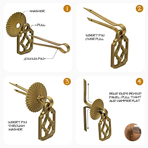 Hardware Philosophy HP Flower Box Brass Pulls, 2-Pack, 2.1 in