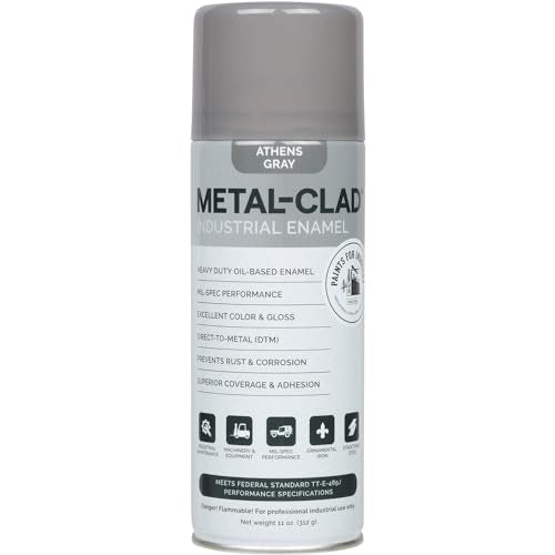 1 Can Aerosol Spray Paint (Gloss Athens Gray) 8-S-7222 - color: Gloss Athens Gray, size: 11 Fl Oz (Pack of 1)