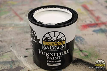 Furniture Paint, White Clean Canvas, Matte, Water Based, Low VOC, Quart
