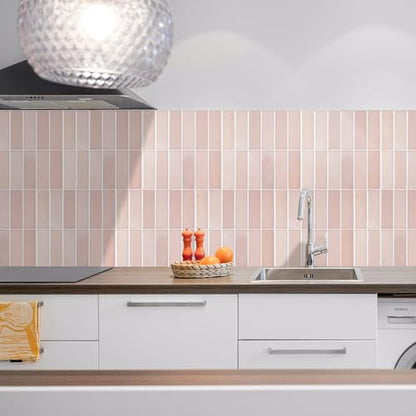 Peel and Stick Tile，New Upgrade Thicker Design Self Adhesive 12" x 12" Large Premium Peel and Stick Backsplash for Kitchen (Cinnamon). - color: Cinnamon