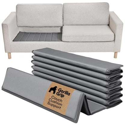 GORILLA GRIP Couch Cushion Support Board for Sagging Sofas, 21.5x78 Gray - size: 21.5" x 78" Oversized Sofa