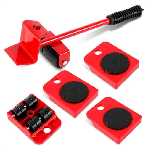 Furniture Sliders with Wheels, Furniture Lifter Tool Up to 220 Lbs