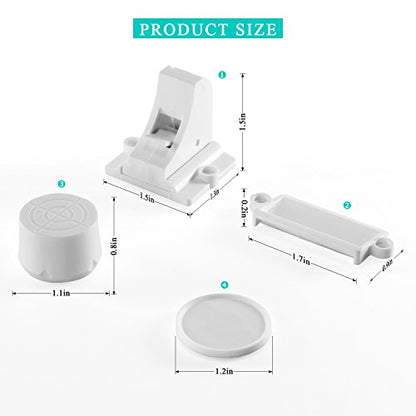 Vmaisi Magnetic Cabinet Locks for Babies (Stardand, Unit Count 4)