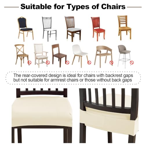 FUANGUI Dining Chair Covers Set of 2, Kitchen Chair Seat Covers - color: 07