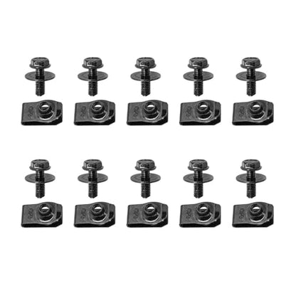 20Pcs Automotive Body Screws Clips, Extruded U Nuts and Bolts Kit for Bumper Fender Liner YUBJIANG
