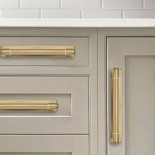 khtumeware 5 Pack 12 Inch(305 mm) Center to Center Brushed Gold Cabinet Pull Backplate with Base Plate Zinc Solid Brushed Brass Kitchen Cabinet Handles Drawer Pulls Cabinet Hardware - color: Brushed Brass, size: 12"(305mm) Hole Center
