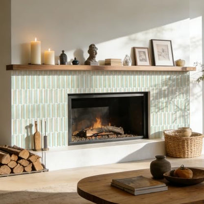 Art3d Arrowhead Design Peel and Stick Backsplash, 10-Pack, Gray & White - color: Dolomite Gray & White With Light Gold