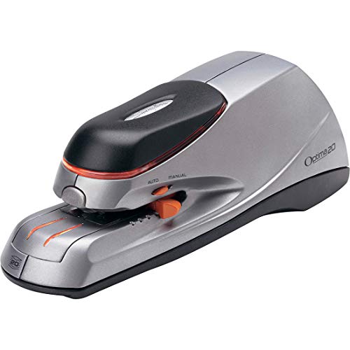 Swingline Electric Stapler, 20 Sheet Capacity, Optima 20, Jam Free, Auto or Manual, Plug in or Battery, Silver (48208) (Pack of 2) - size: 20 Sheet (Pack of 2), style: Full Strip (Pack of 1)