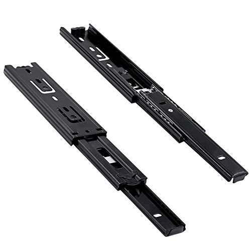 5 Inch Full Extension Drawer Slides Mini Ball Bearing Mount Drawer Slide for Cabinet Short Drawer Slides 1 Pair Black - size: 5 Inch