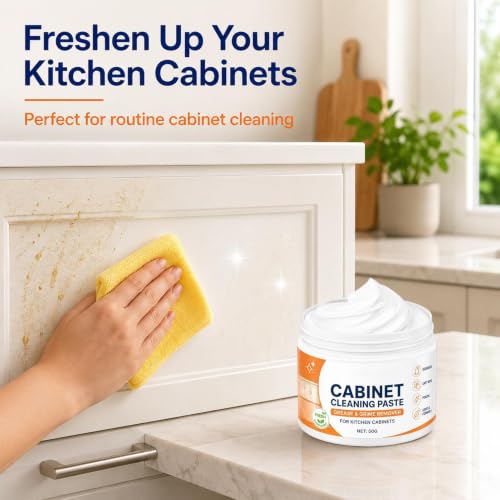 Wood Cabinet Cleaner, Degreasing Restorer Cream, Furniture Wax Balm, Deep