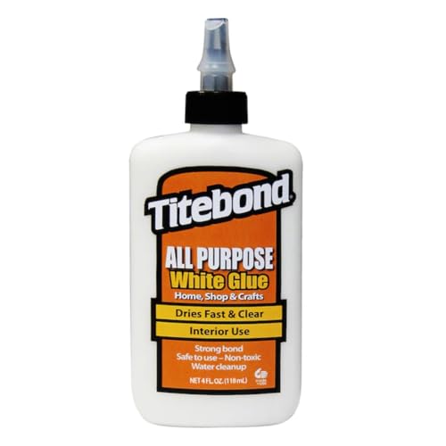 Titebond All Purpose White Glue, School, Crafts, Dries Fast/Clear, 4 oz, 5032 - size: 4 fl oz