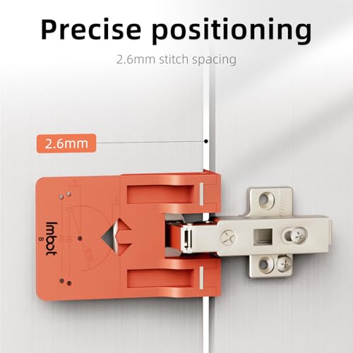 Imbot 2pcs Concealed Hinge Jig, 35mm Cabinet Door Hinge Installation Tool