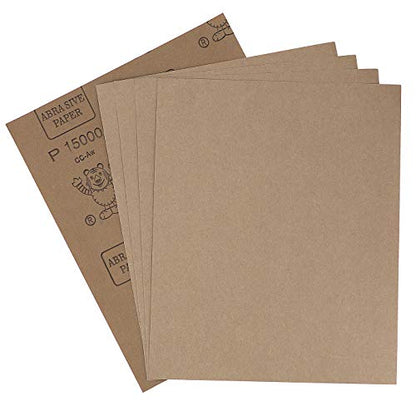 9x11 inch 5 Sheets Sandpaper, Wet or Dry 15000 High Grit Extra Fine Sand Paper, Silicon Carbide Waterproof Abrasive Pads for Automotive Sanding, Wood Turing Finishing, Metal Furniture Polishing - color: 5pcs (15000)