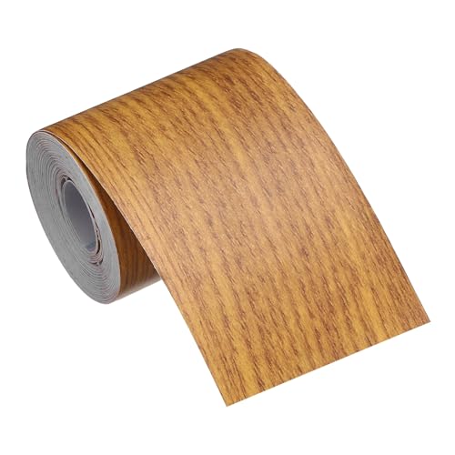 MECCANIXITY Wood Grain Repair Tape, 2 Inch x 16 Feet Self Adhesive Wood Grain Tape Multi-Purpose Wallpaper Border Trim for Furniture Floors Windows Doors Tables Home, Border Flower - color: Border Flower, size: 2 Inch x 16 Feet