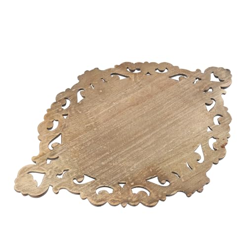 Antrader 2Pcs Vintage Wooden Carved Onlay Appliques,11"×7.87"(Style 20) - style: Style 20, Large Size
