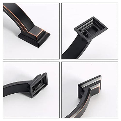 5 Pack 3 inch Cabinet Pulls Oil Rubbed Bronze Cabinet Handles Drawer Pulls for Kitchen Cabinet Cupboard - color: Oil Rubbed Bronze, size: 3 inch（76mm）, style: 5 Pack