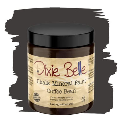Dixie Belle Paint Company Chalk Mineral Paint - Coffee Bean (8oz) - color: Coffee Bean, size: 8 Fl Oz (Pack of 1)